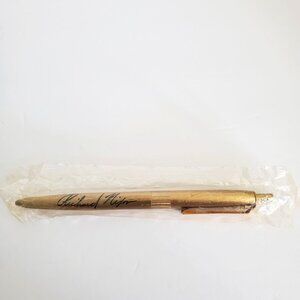 Vintage Richard Nixon Gold Pen with Signature - Sealed in Original Packaging